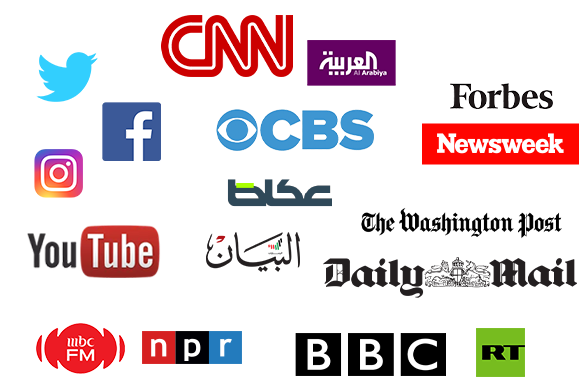 Media monitoring for newspapers, magazines, News Websites, Social Media, TV, and Radio. Spica covers media monitoring sources from all over the world, including Saudi Arabia, United Arab Emirates, Qatar, United States, United Kingdom, Canada, France, Italy, China, Egypt and any other country in the world